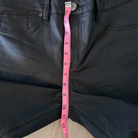 Women's Coated Waxed Skinny Jeans sz M/L - Matt Black - Picture 7 of 13